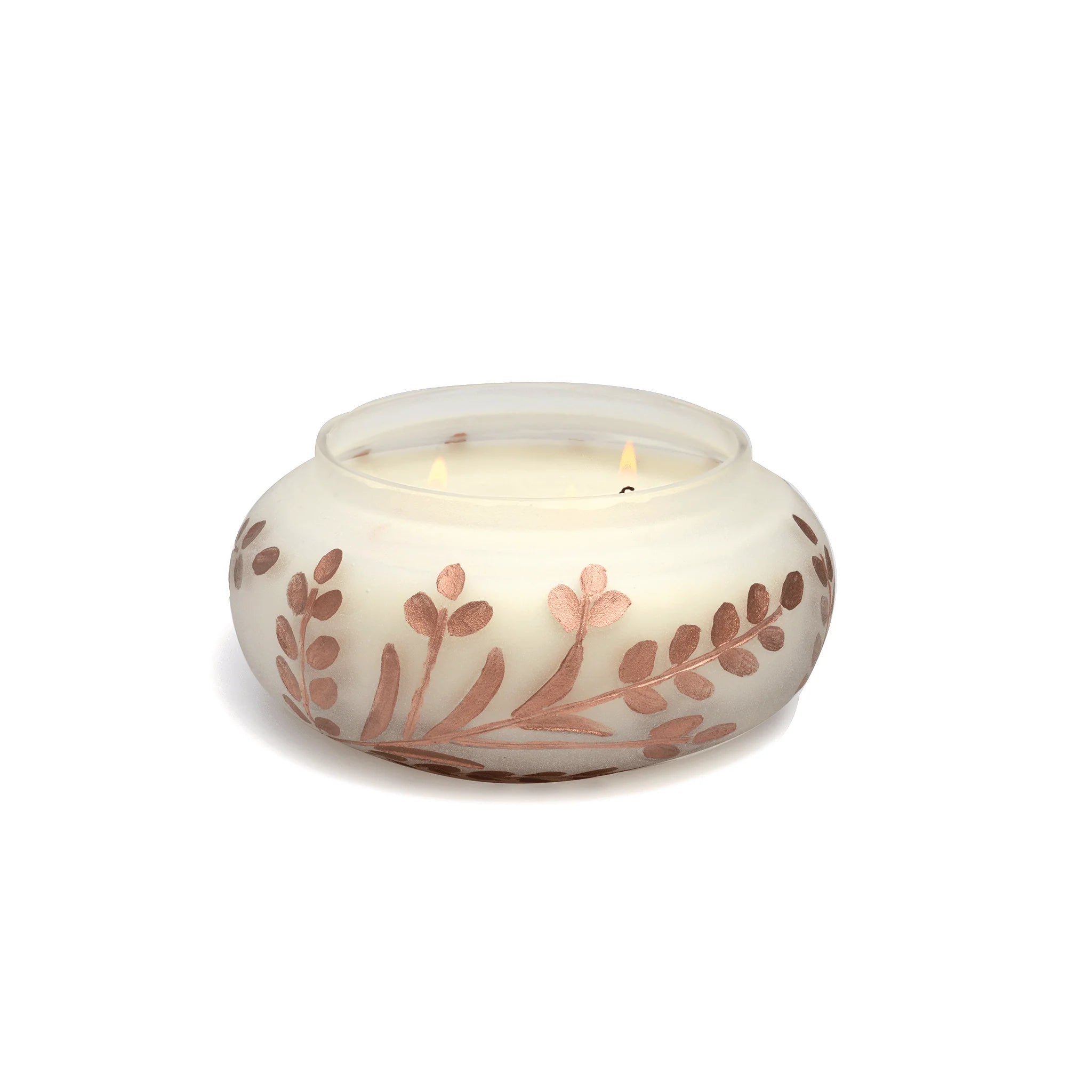 close up of paddywax candle included in our cheers gift basket
