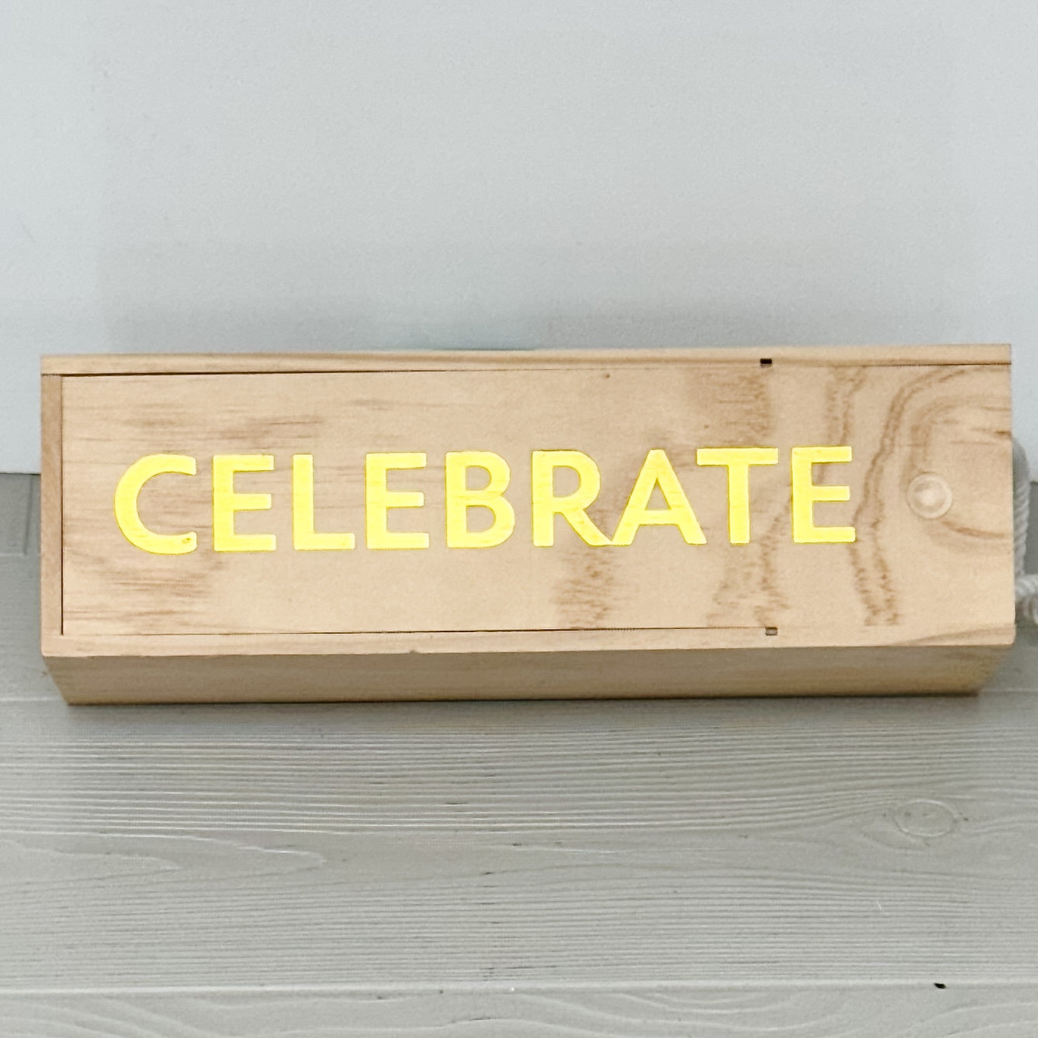 close up of celebrate gift box