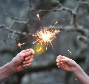 Close up of sparklers. 