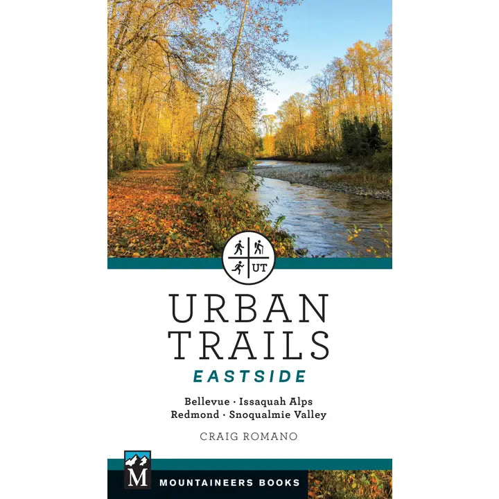 close up of book of eastside trails.